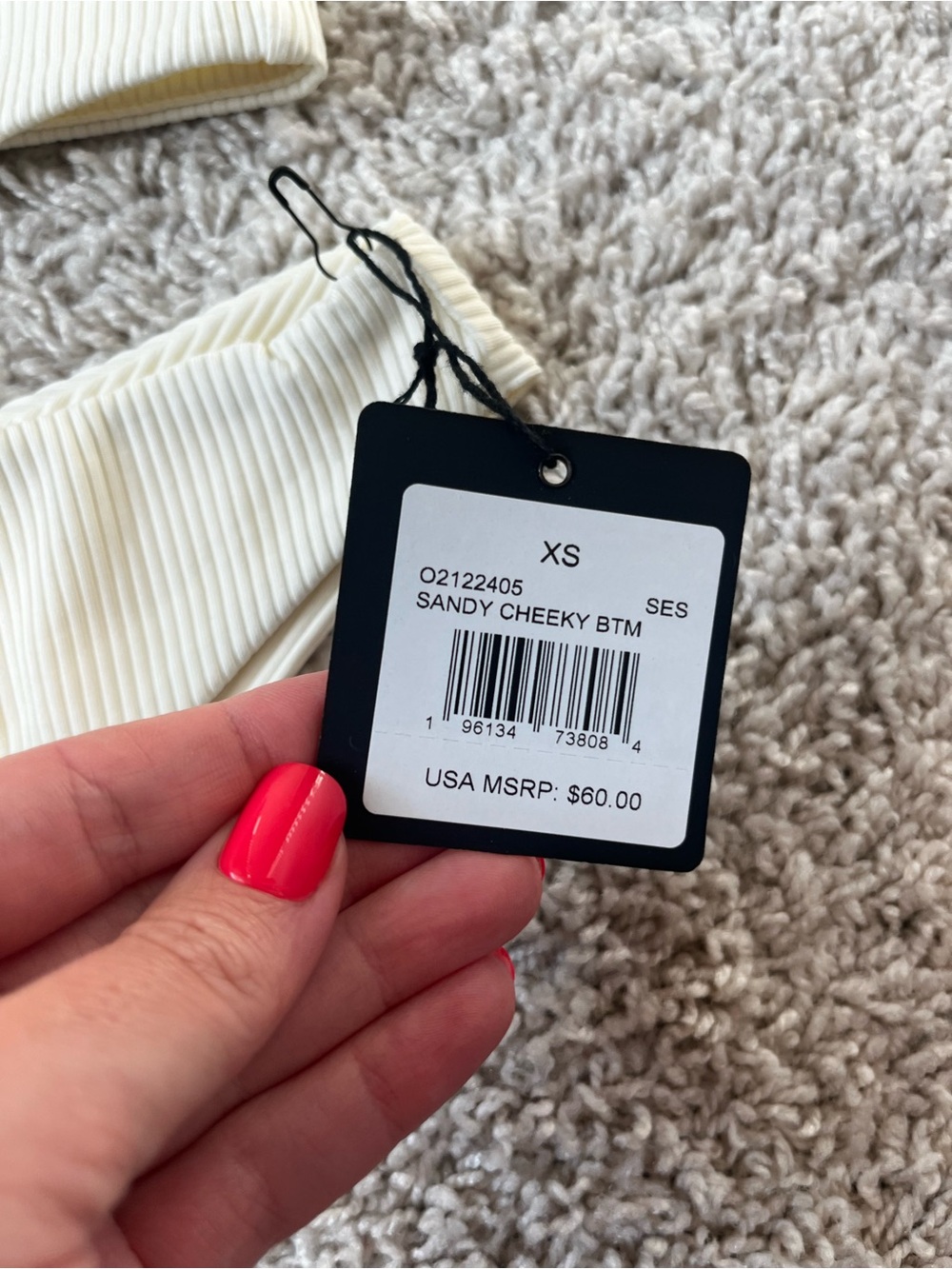 SET Active Ribbed Cream Bikini Set - Picture 3 of 5